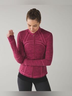 Lululemon Define Jacket Diamond Jacquard Berry Rumble Jewelled Magenta
